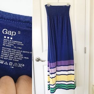 GAP color block Maxi Dress Small